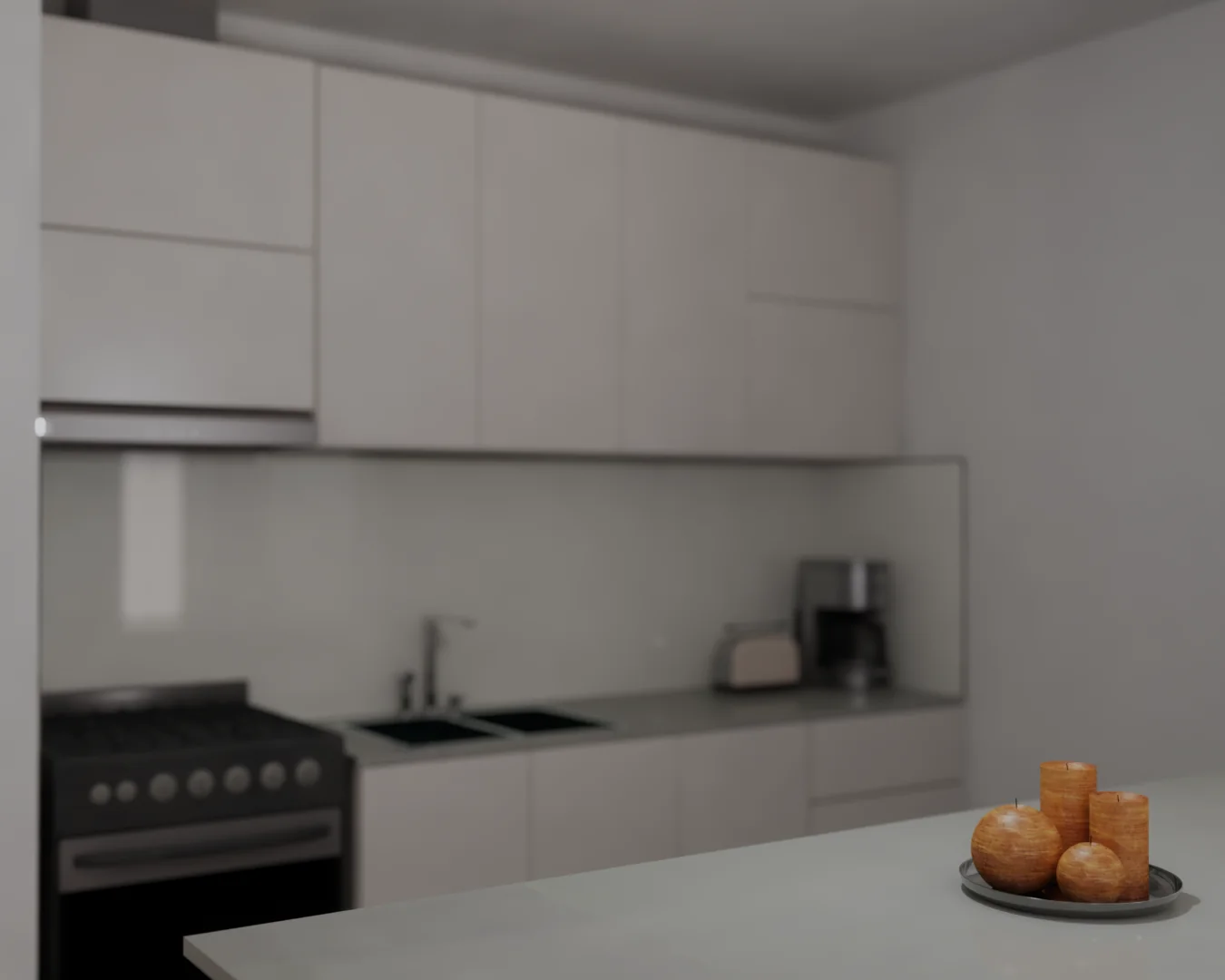 Renders depto 1 dormitorio