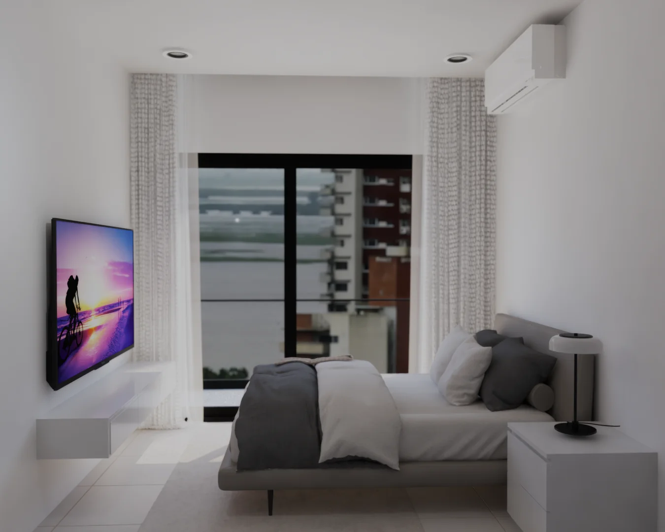 Renders depto 1 dormitorio